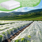 50 ft garden mesh netting insect mosquito net, side view