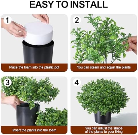 fake potted plants artificial plants for outdoors decor showing dimensions