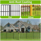 10 panel no dig decorative garden with gate showing dimensions