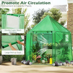 happygrill greenhouses for outdoors, portable greenhouse with pe on a desk or shelf