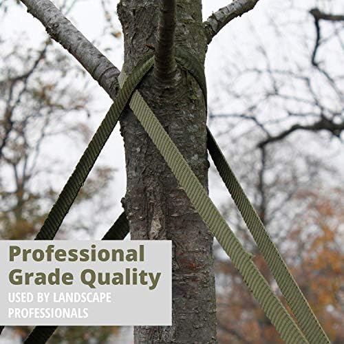 250' tree tie strap staking and guying material, side view