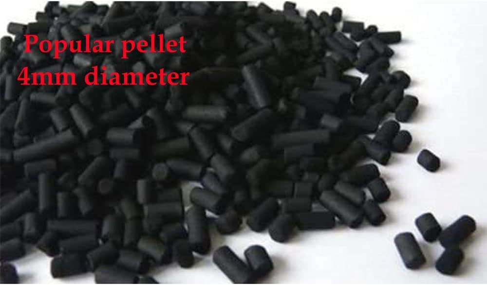 6 lbs bulk carbon charcoal filter media pellets shown in use