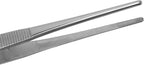Bonsai Tweezers, Professional Stainless Steel Straight Serrated Tips with Loosening Spatula for Bonsai Soil Maintenance and Moss Removal Gardening Tool
