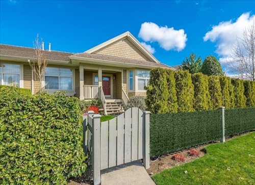 faux ivy privacy fence screen 120 * 40 shown in use