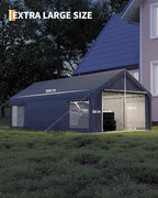 13x25 ft carport with 10 sandbags, car port on a desk or shelf