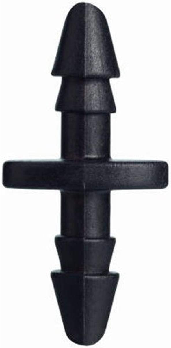 2 Pack (50 Total Fittings) Orbit 1/4 Inch Drip Barbed Coupling for Drip Irrigation Tubing - 25 Pack