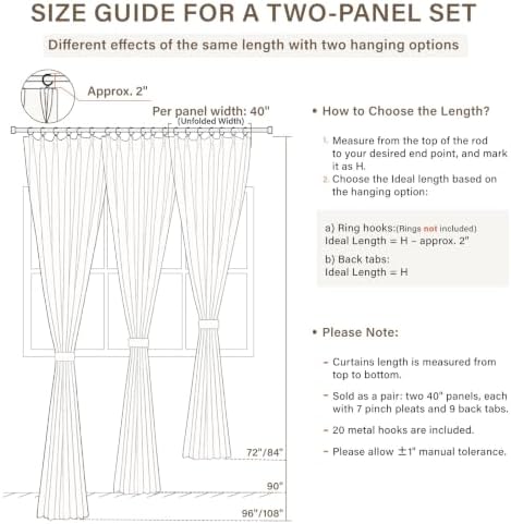 capaloca natural pinch pleated 100% blackout curtains 90, view 9