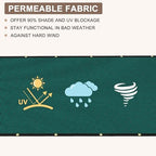 privacy fence screen 170gsm 6x50 ft heavy duty, side view