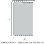 H.VERSAILTEX Linen Blackout Curtains 45 Inches Long 100% Absolutely Blackout Thermal Insulated Textured Linen Look Curtain Draperies Anti-Rust Grommet, Energy Saving with White Liner, 2 Panels, Sage