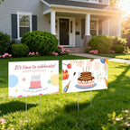 lawn signs corrugated plastic 17x12 inches blank yard, package contents