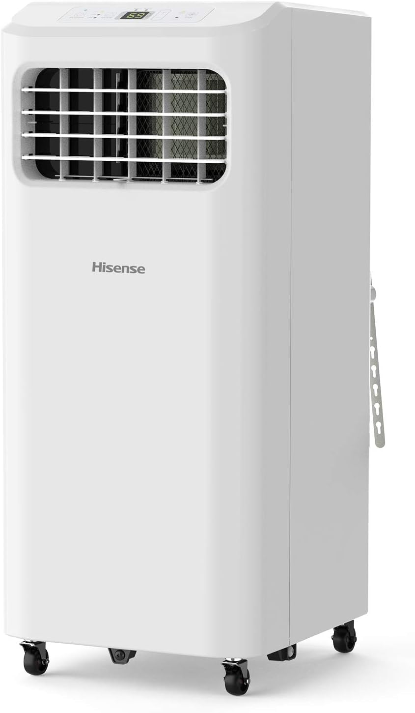 hisense portable air conditioner 6,000 btu cooling dehumidifier, main product view