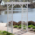 dura-trel wellington arbor, vinyl garden archway for outdoors, package contents