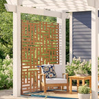 vevor metal privacy screen, 47" w x 76", front angle view
