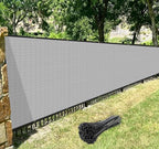 windscreen4less privacy fence screen 5' x 50' heavy, front angle view