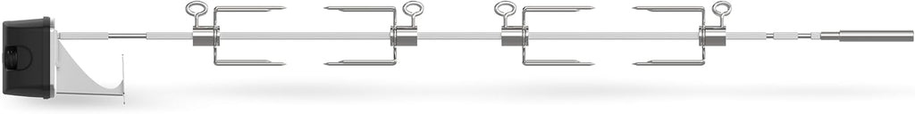 Weber® Rotisserie for Genesis 4‑Burner & 36" Pellet Grills | Stainless-Steel Shaft, Secure Forks for All Cuts, Electric‑Powered, Fits Genesis II/II LX 400 Series & Searwood 600 XL
