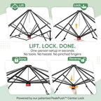 eagle peak 10x10 portable walk-in greenhouse, pop-up indoor, side view