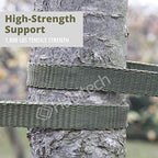 250' tree tie strap staking and guying material shown in use
