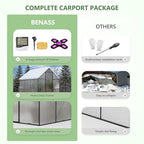 greenhouse for outdoors, heavy-duty polycarbonate greenhouse 6x12 ft on a desk or shelf