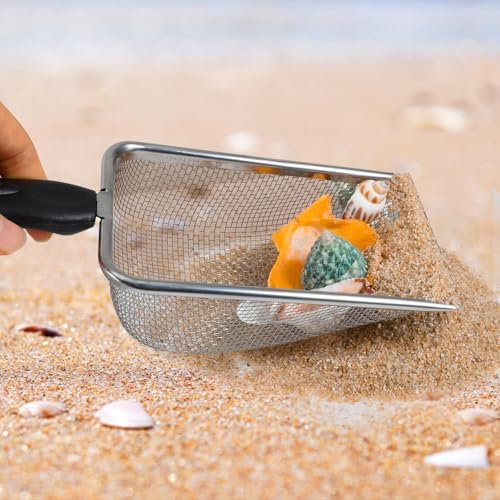 beach sand sifter, 2 beach sifting sand telescoping on a desk or shelf