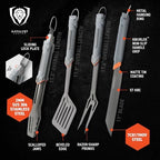 dalstrong 4-pc bbq grill tool set - knife, package contents