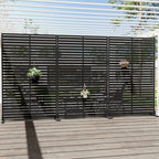 72" privacy screen outdoor privacy fence panel for shown in use