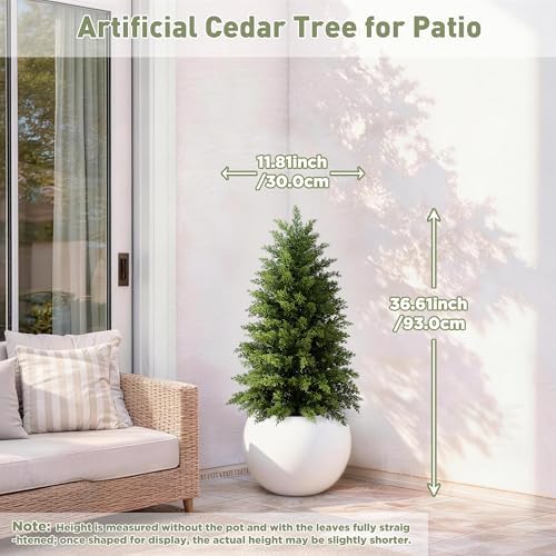 mavis's diary 3ft topiary trees artificial outdoor, set, package contents