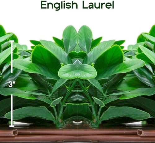 natrahedge 20''x50'' artificial privacy grass wall decor, laurel, close-up detail
