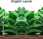 natrahedge 20''x50'' artificial privacy grass wall decor, laurel, close-up detail
