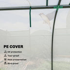 outsunny mini greenhouse 177.2" x 39.4" x 31.5", side view