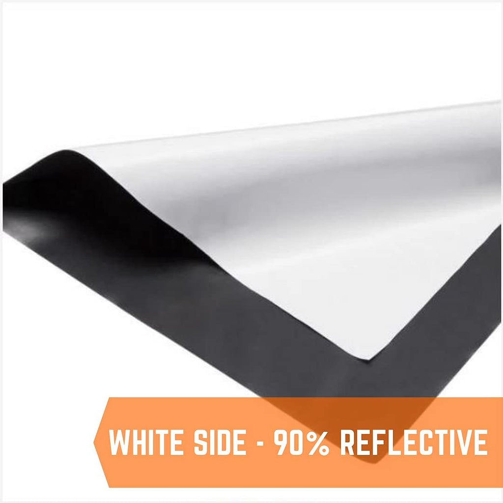 farm plastic supply - black & white greenhouse, close-up detail