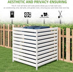 42” h x 38” w air conditioner fence, close-up detail