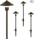 EDISHINE Low Voltage Pathway Lights, 3W 150 LM 3000K 16.5“ Tall LED Landscape Lights, 12V AC/DC 50,000Hrs Waterproof Aluminum Housing Outdoor Landscape Lighting for Path, Yard, Garden