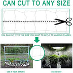 heavy duty trellis netting roll - 47''x328' plastic, side view