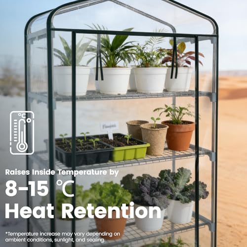 worth garden 50% extra wide mini greenhouse 5 showing dimensions