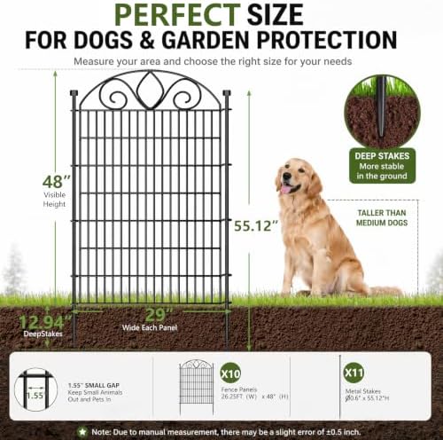 no dig garden fence, outdoor dog fence for shown in use