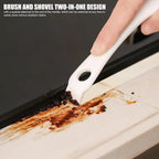 1pc Double-Ended Slot Cleaning Brush, Groove and Crevice Cleaner for Kitchen, BBQ Grates, Bathroom and Home, White