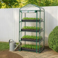 miracle-gro 4-tier greenhouse, removable shelves, clear, 23"x17"x57", main product view