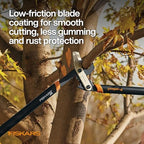fiskars 32” powergear2 garden bypass loppers, 2" cut, side view