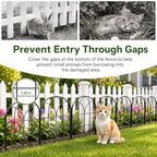 decorative garden fence, 27.2 ft rustproof no dig on a desk or shelf