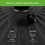 best choice products fillable umbrella base stand round shown in use