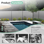 sunnyroyal 6' x 24' privacy fence screen panel, package contents