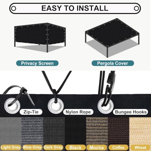shade&beyond customized size 90% sun shade cloth with on a desk or shelf