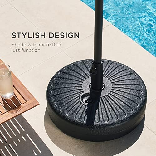best choice products fillable umbrella base stand round, package contents