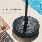 best choice products fillable umbrella base stand round, package contents