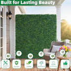 artificial boxwood roll, 48x120 in(40 sqft) uv-anti faux, close-up detail
