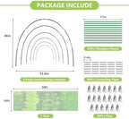 garden netting kit for raised beds, 10x30ft green, side view