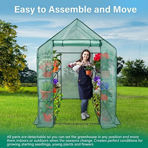 ipower walk-in greenhouse kit for outdoors with durable, package contents