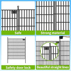 toolterritary 5 panels no dig garden fence with, package contents