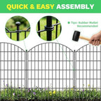 toolterritary 10 panels arched no dig decorative garden showing dimensions