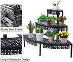 aboxoo 3-tier metal plant stand, stair-step corner shelf, package contents